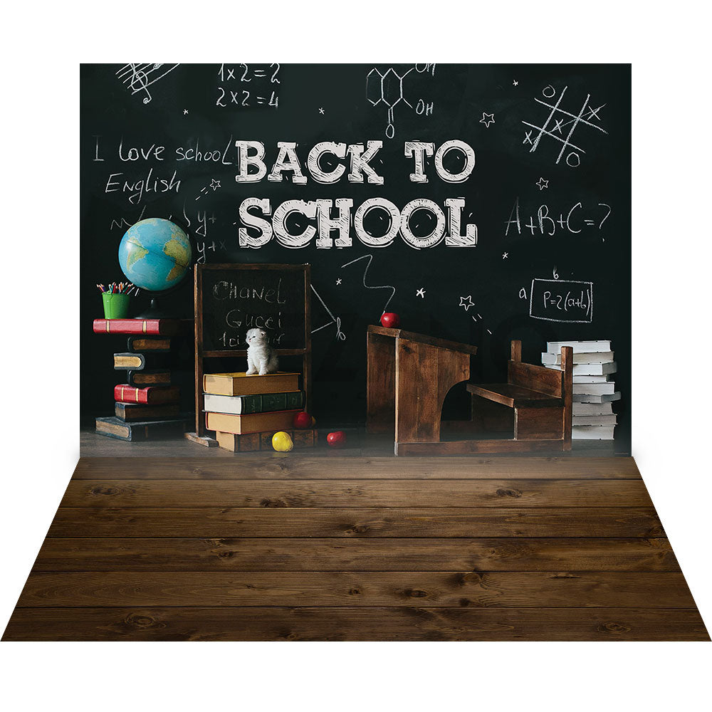 Avezano The back-to-School Season Theme 2 pcs Set Backdrop-AVEZANO